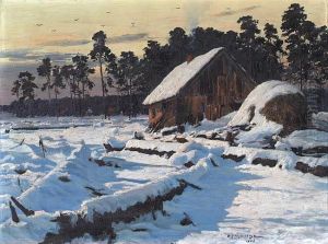 Lesniczowka W Sniegu by Michael Gorstkin Wywiorski