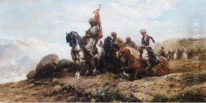Cossacks Gathering For The Hunt by Michael Gorstkin Wywiorski
