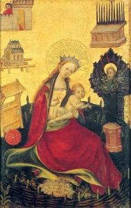 Virgin and Child in a Garden by German Unknown Masters