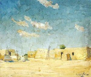 Off the Plaza by Walter Ufer