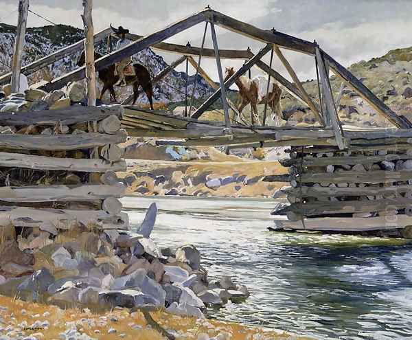 Crossing the Rio Grande, c.1914-31 - view 1