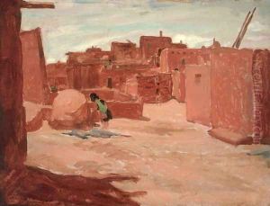 Adobe Village by Walter Ufer