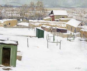 Taos in the Snow, c.1914-20 by Walter Ufer