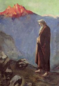 Moses (Approaching Mt. Sinai), 1905-07 by Lesser Ury