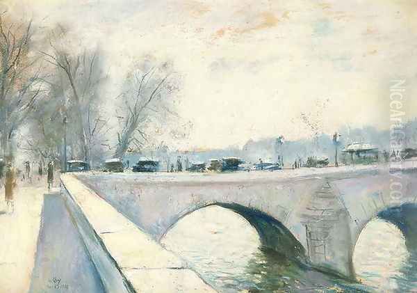 Pont Royal, Paris, Winter - view 1