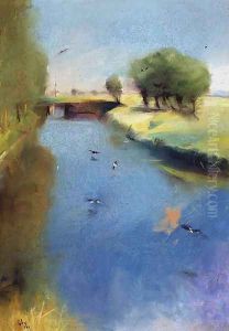 Canal, 1897 by Lesser Ury