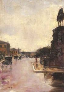 Unter den Linden by Lesser Ury