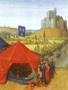 The Commander of Chateauneuf du Randon Surrending his Keys to Bertrand du Guesclin