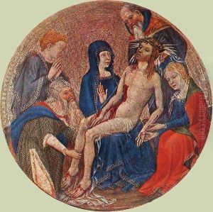 The Small Circular Pieta c. 1390 by French Unknown Masters