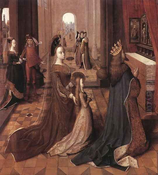 Ursula with her Parents at the Altar 1492-96 - view 1