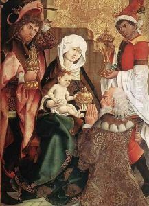 Adoration of the Magi by German Unknown Master