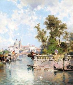 The Rio Ognissanti and the church of the Gesuiti, Venice