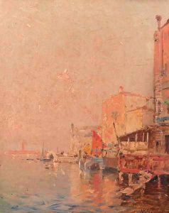 A quay in Venice - a study
