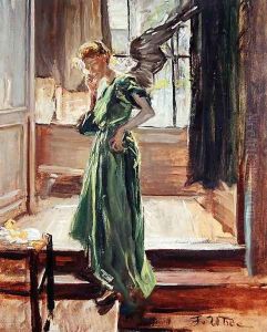 Model Resting by Fritz von Uhde