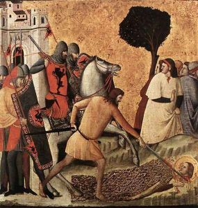 Scenes from the Life of St Colomba (Beheading of St Colomba) c. 1340