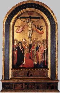 Crucifixion with the Virgin and Saints 1380-90s by Italian Unknown Masters