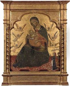 The Virgin of Humility with Angels and Donor c. 1360