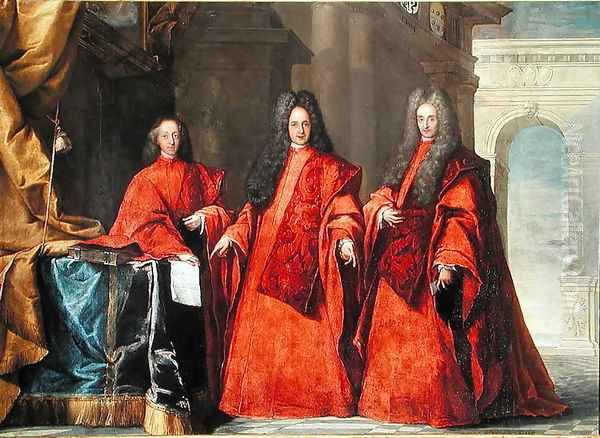 Portrait of three lawyers - view 1