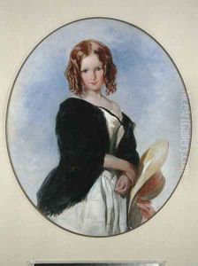 A Portrait Study of a Young Lady, 1822 by Thomas Uwins