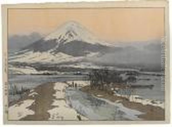Fujiyama From Kawaguchi - view 1