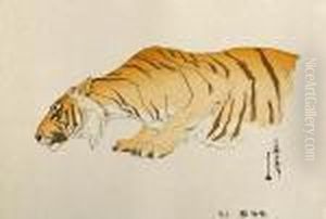 Tiger by Hiroshi Yoshida