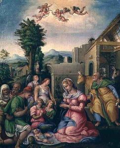 The Adoration of the Shepherds by Francesco Ubertini Bacchiacca II