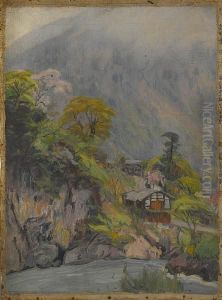 A Mountain Village In Spring