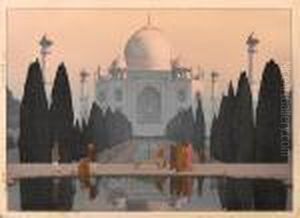 Morning Mist In Taj Mahal No. 5