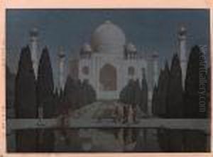 Night In Taj Mahal No. 6 by Hiroshi Yoshida