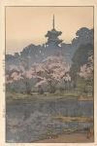 Eight Scenes Of Cherry Blossoms by Hiroshi Yoshida