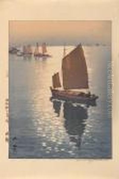Three Woodcuts
Shirahama - view 1