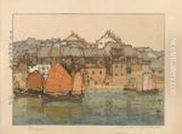 Four Woodcuts 
Sankojima/sanko Island - view 1