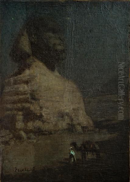 Sphinx At Night - view 1