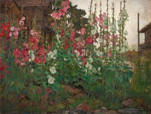 Hollyhocks