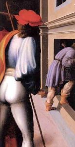 Scenes from the Story of Joseph The Arrest of His Brethren (detail) by Francesco Ubertini Bacchiacca II