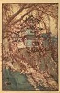 Scenes Of Cherry Blossoms by Hiroshi Yoshida