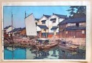 Boats In Tomonoura,
Japan by Hiroshi Yoshida