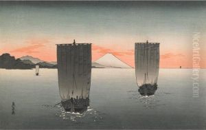 Fujiyama From Miho by Hiroshi Yoshida