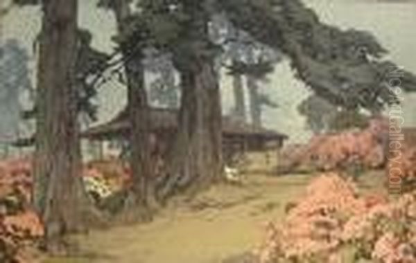 Hayase, Teahouse In Azalea Garden - view 1