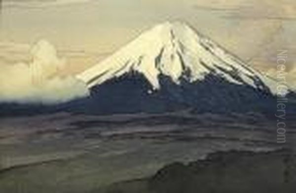 Fujisan From Yamanaka, Fujiyama From Miho - view 1