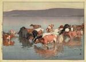 Numazaki Bokujo No Hiru by Hiroshi Yoshida