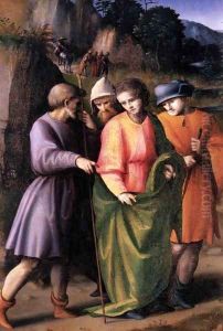 Scenes from the Story of Joseph Joseph Sold by His Brethren by Francesco Ubertini Bacchiacca II