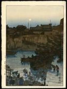 Return Of Fishing Fleet by Hiroshi Yoshida