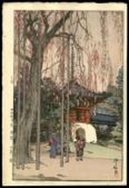 The Cherry Tree In Kawagoe by Hiroshi Yoshida