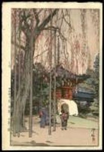 The Cherry Tree In Kawagoe by Hiroshi Yoshida