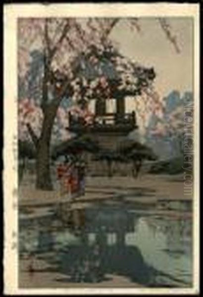 In A Temple Yard - view 1