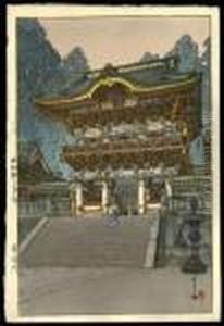 Yomei Gate by Hiroshi Yoshida