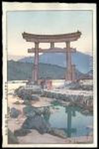 Benten Shrine In Nezumigaseki by Hiroshi Yoshida