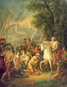 Tsar Ivan IV 1530-84 Conquering Kazan in 1552, 1800s by Grigoriy Ivanovich Ugryumov