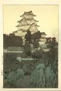 Himeji-jo Yube(himeji Castle In The Evening) by Hiroshi Yoshida